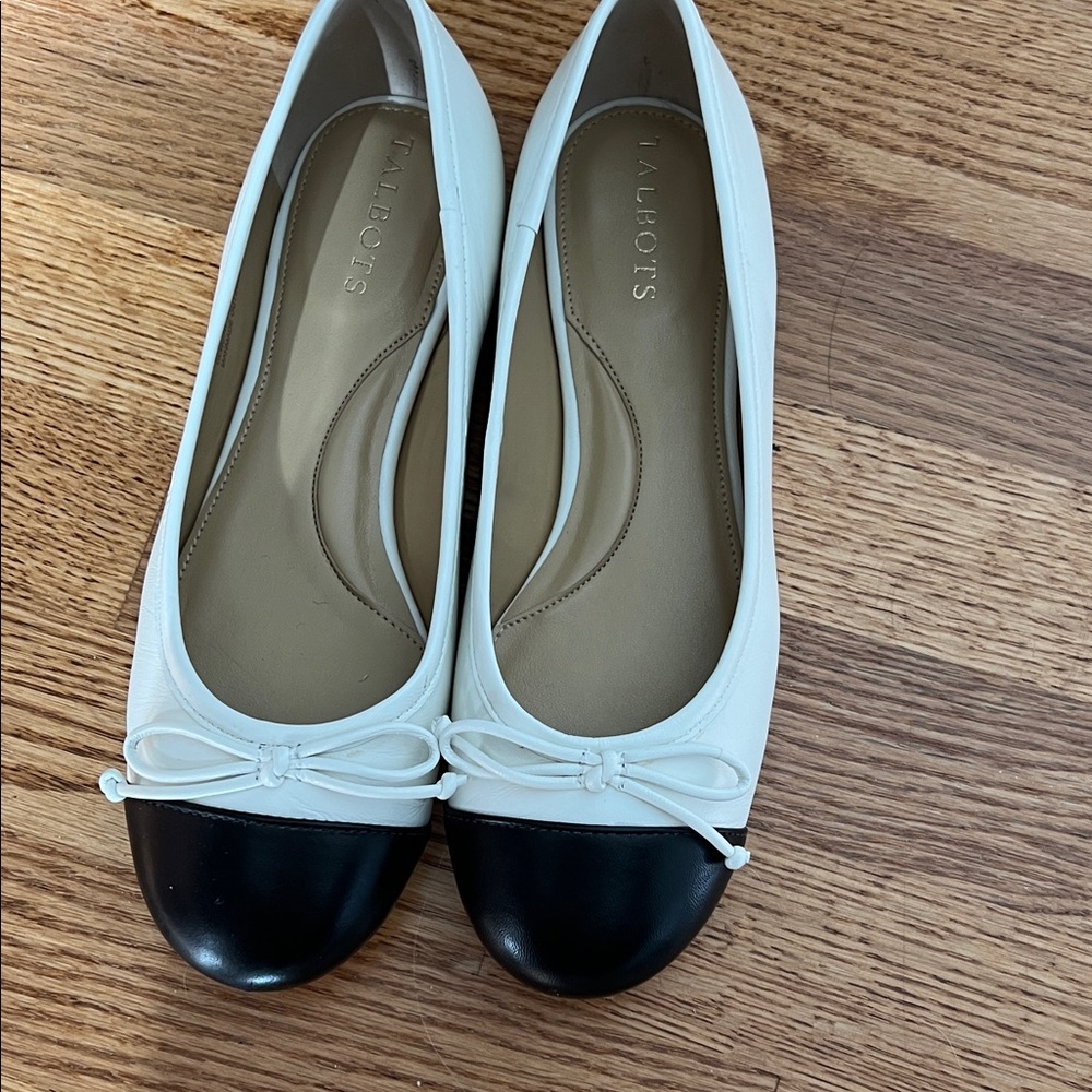 Talbots Two-Tone Bow Flats